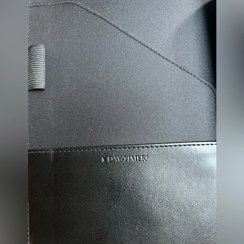 Professional Black Planner with Magnetic Tab